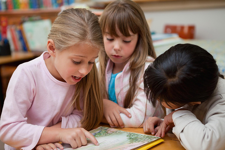 Children Reading Together