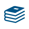 Icon of stacked books